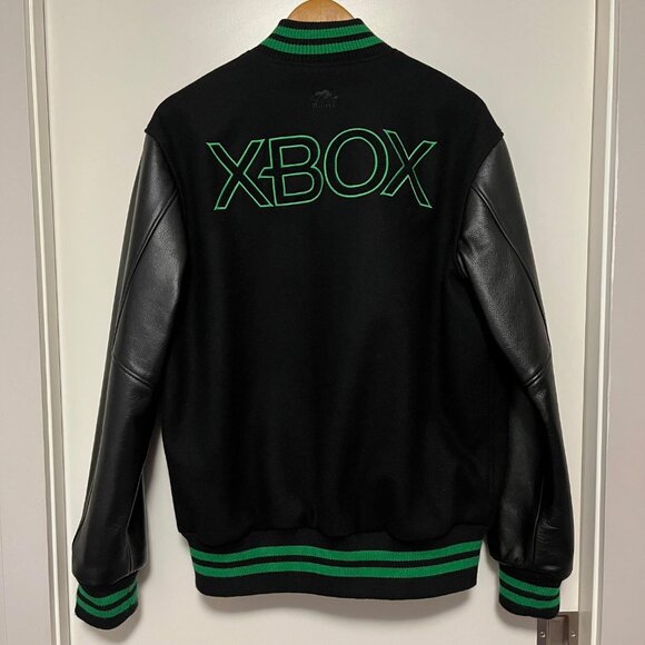 Roots Xbox Limited Edition Varsity Leather/Wool Jacket Large Unisex - Picture 3 of 16